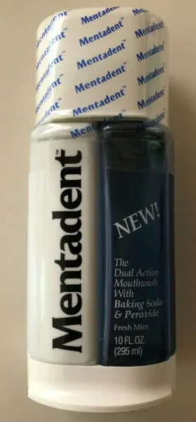 Mouthwash MENTADENT Box Dual Action Bottle