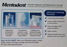 011113303506 MENTADENT Advanced Cleaning Toothpaste Refill #2
