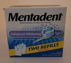 011113391602 MENTADENT Advanced Whitening Anticavity Fluoride #2
