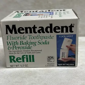 011113638615 MENTADENT Nos Fluoride Toothpaste Baking Soda