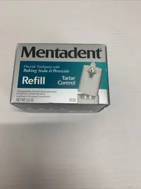 011113639612 MENTADENT Flouride Toothpaste Baking Soda Refill #2