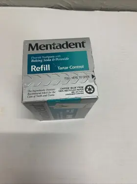 011113639612 MENTADENT Flouride Toothpaste Baking Soda Refill #3