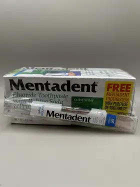 011113668407 MENTADENT Fluoride Toothpaste Dispenser Baking
