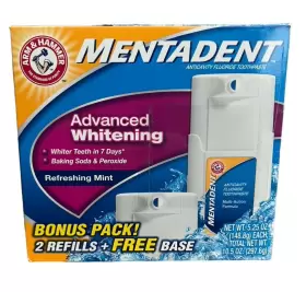 033200232155 MENTADENT Advance Whitening Toothpaste Refills