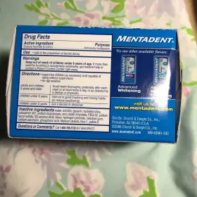 033200391500 MENTADENT Advanced Care Clean Fluoride Refill #2