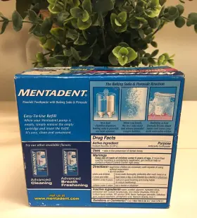 033200391609 MENTADENT Advanced Whitening Toothpaste Refill #2