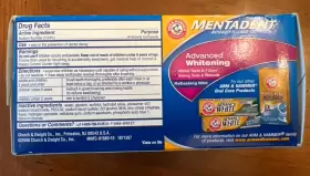 033200816805 MENTADENT Advanced Whitening Toothpaste Nos #3