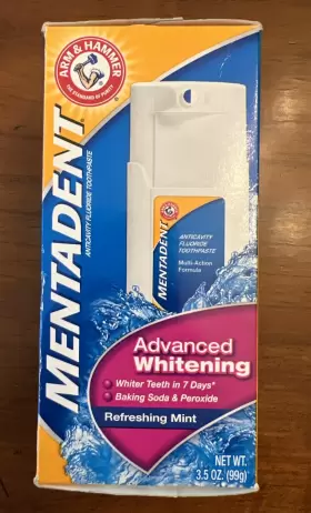 033200816805 MENTADENT Advanced Whitening Toothpaste Nos