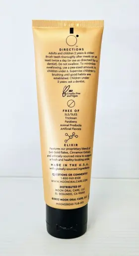 850000948914 MOON ORAL CARE Gel Flouride Cinnamint Toothpaste #3
