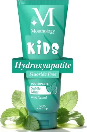 Mouthology 726084544116 Hydroxyapatite Kids Toothpaste Fluoride Free With Xylitol Non Toxic