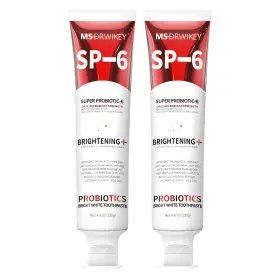 XRED-2PCS-FBA MSDRWIKEY Probiotic Whitening Toothpaste Pack