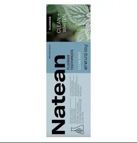 1001426 NATEAN Clean Fluoride Toothpaste Whitening Vegan Gmo #2
