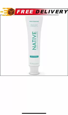 037000606154 NATIVE Fluoride Whitening Toothpaste Wild Oil
