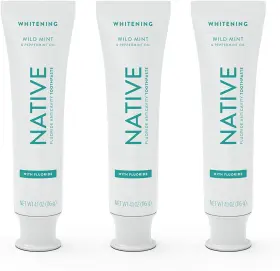 B08V6Y2H93 NATIVE Toothpaste Wild Naturally Derived Whitens