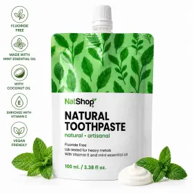 PD4545 NATSHOP Natural Toothpaste Fluoride Vitamin Vegan