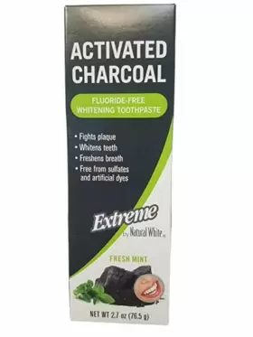 067990008881 NATURE WHITE Charcoalextreme Fluoride Whitening