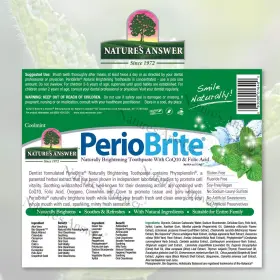 1640 NATURES ANSWER Periobrite Toothpaste Pack Fluorid #2