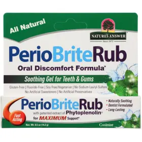 81924 NATURES ANSWER Perio Brite Rub Oral Discomfort Formula