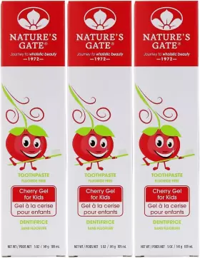 078347031071 NATURES GATE Natural Toothpaste Gel Cherry Kids