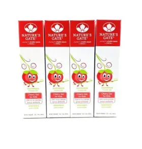 796841959552 NATURES GATE Natural Toothpaste Gel Cherry Kids