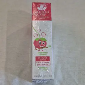 X002M27XU5 NATURES GATE Kids Cherry Gel Toothpaste Fluoride