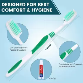 NA-03 NAVONA Wrapped Toothbrushes Toothpaste Colorful Manua #3