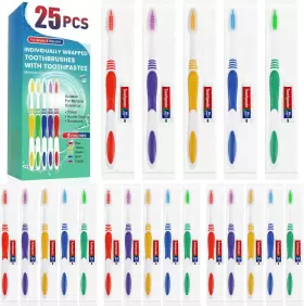 NA-03 NAVONA Wrapped Toothbrushes Toothpaste Colorful Manua