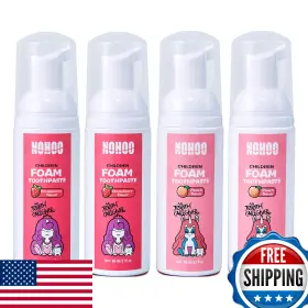 B09PQF1WH3 NOHOO Fluoride Foam Toothpaste Kids Fruit Natural