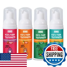 B0FVDH4WNG NOHOO Fluoride Foam Toothpaste Kids Fruit Flavour