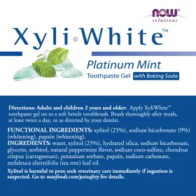 08091 NOW FOODS Xyliwhite Platinum Toothpaste Gel Baking Soda #2