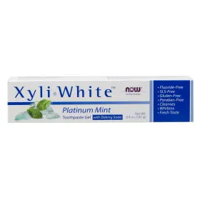 08091 NOW FOODS Xyliwhite Platinum Toothpaste Gel Baking Soda