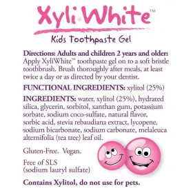 733739080882 NOW FOODS Xyliwhite Toothpaste Gel Kids Splash #2