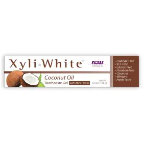 733739081025 NOW FOODS Xyliwhite Coconut Oil Toothpaste Gel