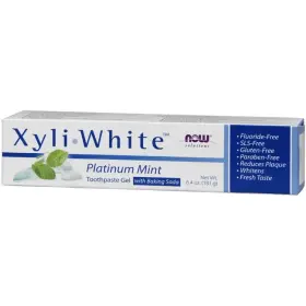 NWF163 NOW FOODS Xyliwhite Toothpaste Gel Platinum