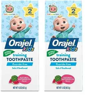 1234 ORAJEL Kids Cocomelon Training Toothpaste Pack