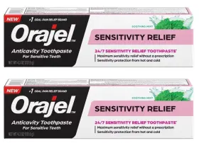 310310073718 ORAJEL Sensitivity Relief Anticavity Toothpaste