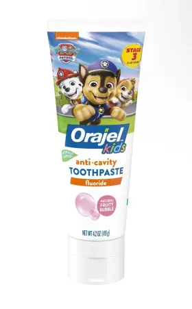662578985051 ORAJEL Kids Paw Patrol Anti Cavity Fluoride