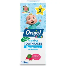 B0BGXM8CS3 ORAJEL Kids Cocomelon Training Toothpaste Fluoride