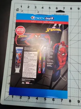OK003 ORAL-B Crest Kids Spiderman Set Toothbrushes Toothpaste #2