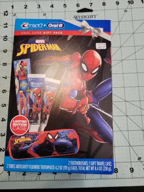 OK003 ORAL-B Crest Kids Spiderman Set Toothbrushes Toothpaste