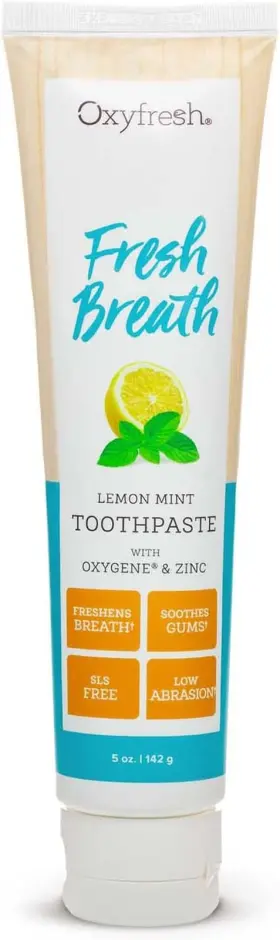 313028398326 OXYFRESH Lemon Breath Toothpaste Abrasion Gel