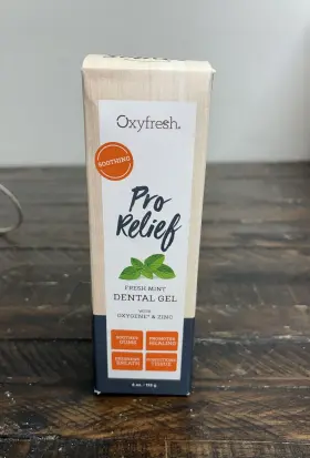 638822000313 OXYFRESH Pro Relief Dental Gel Formula Fluoride