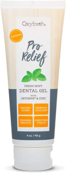711181444803 OXYFRESH Pro Relief Dental Gel Zinc Infused Aloe