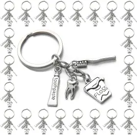 768415873045 PHAETON Toothbrush Toothpaste Keychain Keyring
