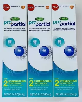 310158251002 POLIDENT Pro Partial Toothpaste Fluoride Step #2
