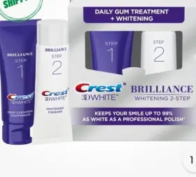 445040027014 PROCTER GAMBLE Crest Brilliance Step Toothpaste