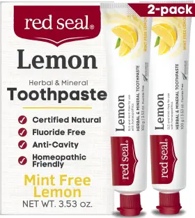 313100293242 RED SEAL Fluoride Lemon Toothpaste Flavored Ta