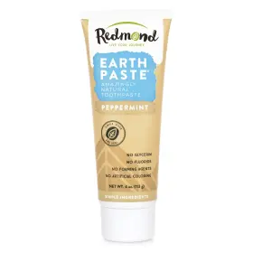 3PACK REDMOND Natural Fluoride Toothpaste Tube Vegan Gluten
