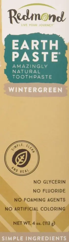 3PACK REDMOND Epwintergreen Earthpaste Natural Fluoride Vegan
