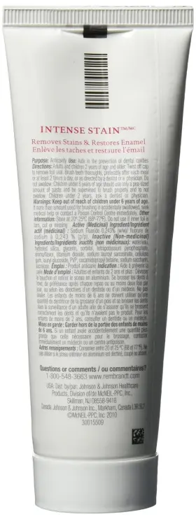 5871 REMBRANDT Toothpaste Intense Stain Flavor Tubes Pack #2